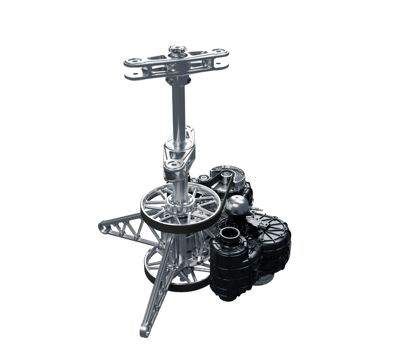UAVHE RW2-79C twin rotary engine and coaxial rotor-drive assembly