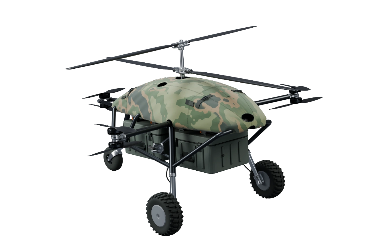 TAMML with tandem cargo containers beneath the airframe