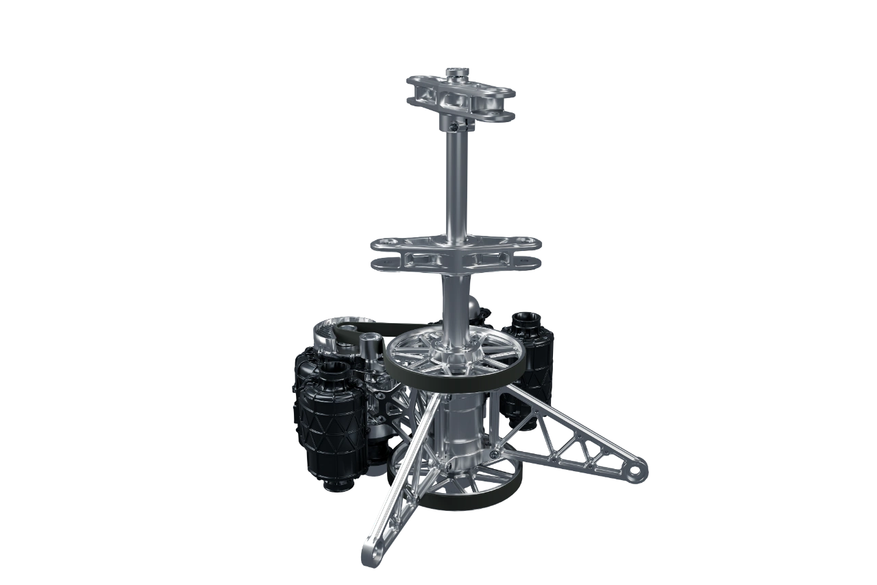 UAVHE RW2-79C twin rotary engine and coaxial rotor-drive assembly