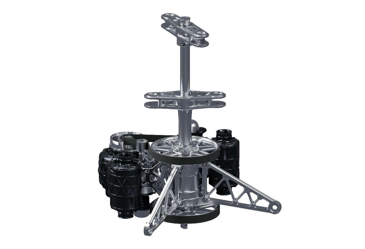 UAVHE RW2-79C twin rotary engine and coaxial rotor-drive assembly